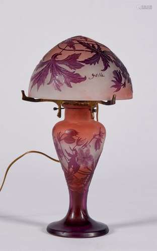 Ets GALLÉ : Pretty LAMP called \