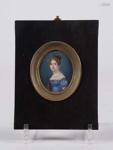 Sophie Clémence DELACAZETTE (1774 1854): Oval mini…