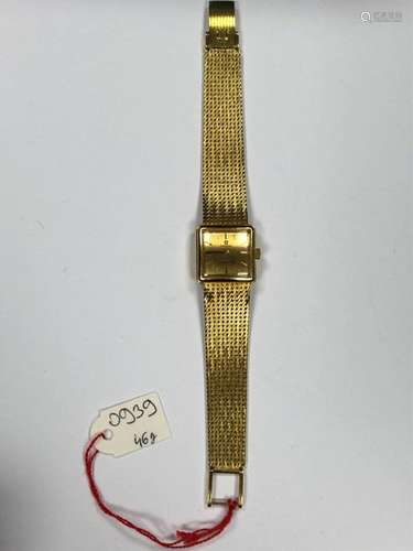 OMEGA BRACELET watch in 18K (750 thousandths) yell…