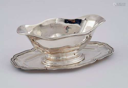 SAUCIERE and its silver PLATE, hallmark Minerva 1s…