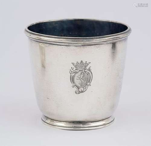 SMALL REFRESHING BUCKET in silver plated metal res…