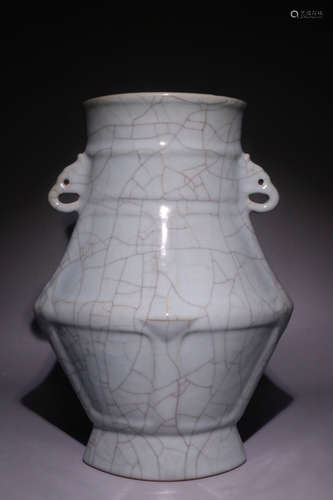 YONGZHENG MARK, CHINESE GE KILN VASE