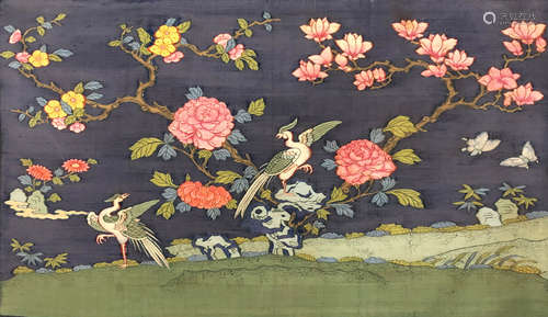 CHINESE SILK PAINTING