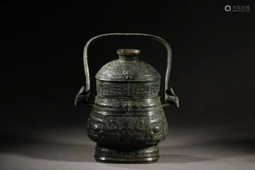 CHINESE BRONZE POT