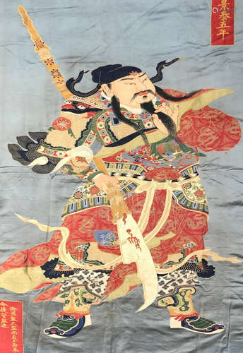 CHINESE SILK PAINTING