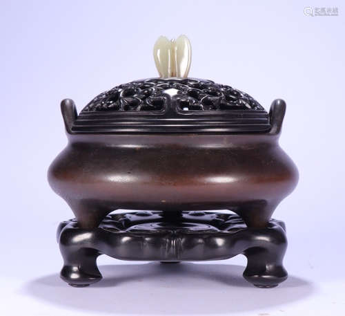 CHINESE BRONZE CENSER