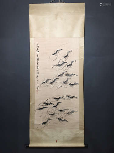 QIBAISHI MARK, CHINESE INK COLOER PAINTING