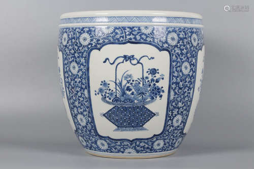 CHINESE BLUE & WHITE JAR