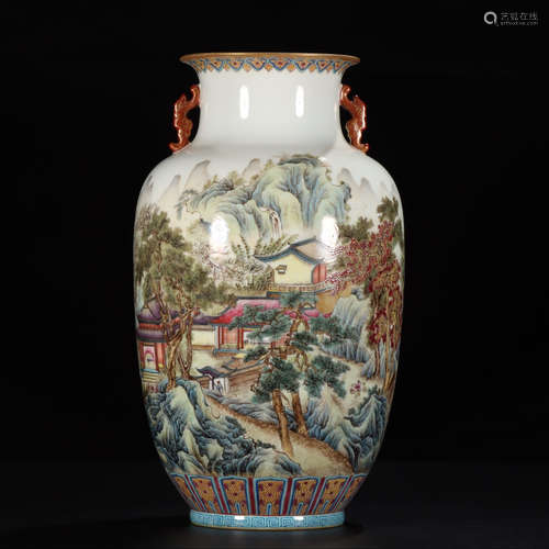 YONGZHENG MARK, CHINESE GE-TYPE KILN VASE