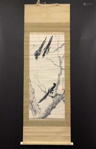 A CHINESE PAINTING, FLOWERS AND BIRDS