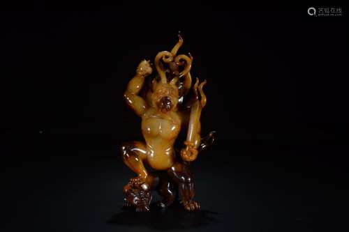 A HAN DYNASTY HIGH ANCIENT JADE DRAGON GOD