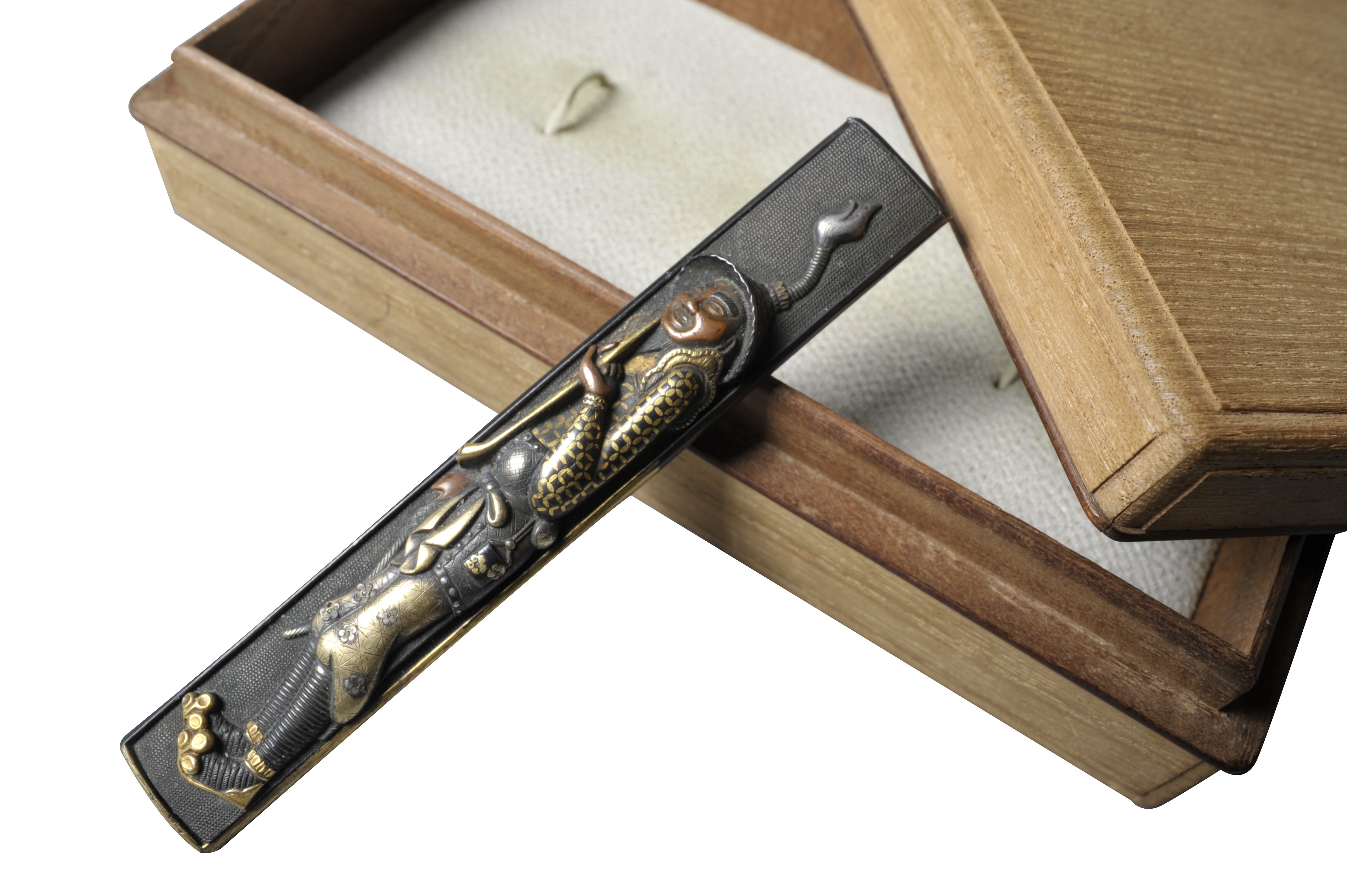 十九世纪样式 日本刀装具(小柄 人物)