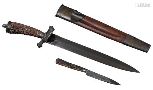 十八世纪样式 德国贵族剑形猎刀