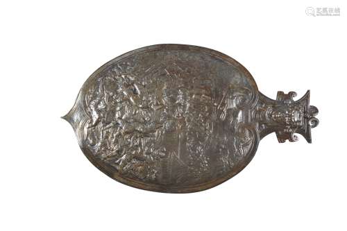 十八世纪样式 意大利浮雕单手铁盾