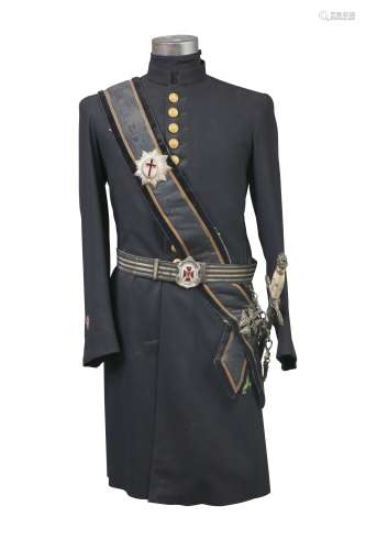 十九世纪样式 美国圣殿骑士礼服、礼帽、佩剑套装