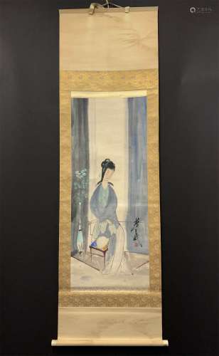 A CHINESE PAINTING THE PORTRAIT OF  A LADY