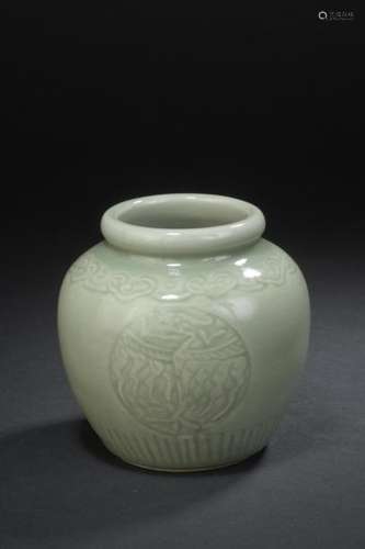 Small celadon glazed stoneware vase China, 20th ce…