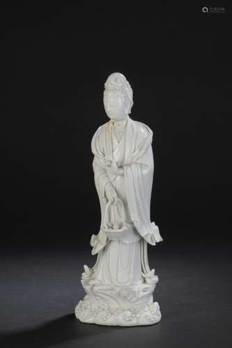 Statue of Guanyin in white Chinese porcelain China…