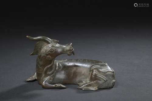 Bronze unicorn China, 18th 19th century Shown lyin…