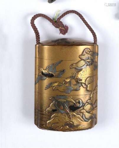 Inro with four compartments Japan, 19th century De…