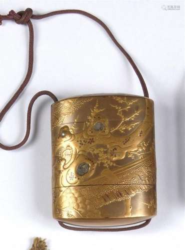 Inro with three compartments Japan, 19th century H…