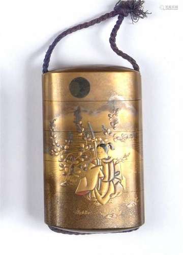 5 Inro with four squares Japan, Meiji period (1868…