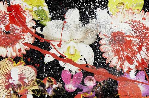 Marc Quinn, British b.1964- Stardust Series, 2012; pigment print with acrylic paint and glitter in