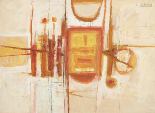 Henry Cliffe, British 1919-1983- No.2; gouache and graphite, bears title and date '65 to the reverse