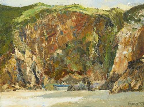 Lillian Holt, British 1898-1983- Coastal scene; oil on canvas, signed and dated '59, 46x61cm (ARR)