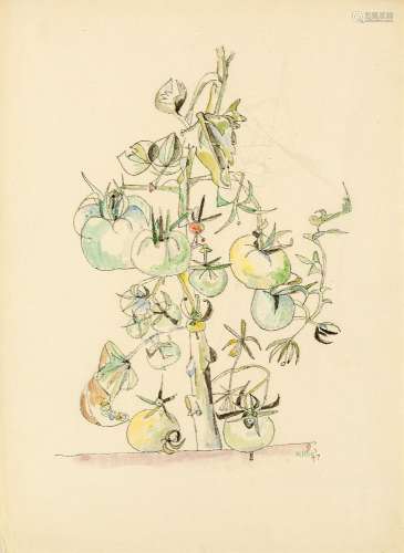 Walter Nessler, German/British 1912-2001- Richmond, 1949; watercolour and pencil, signed, titled and