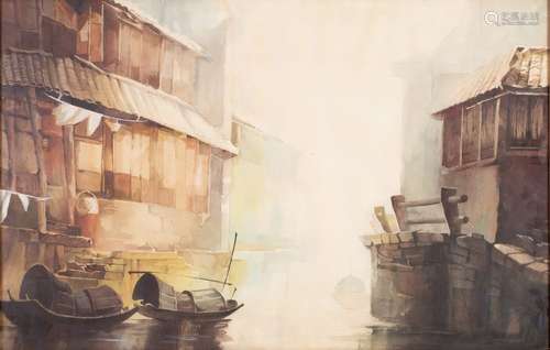 contemporary, water color on paper, Chinese painting,