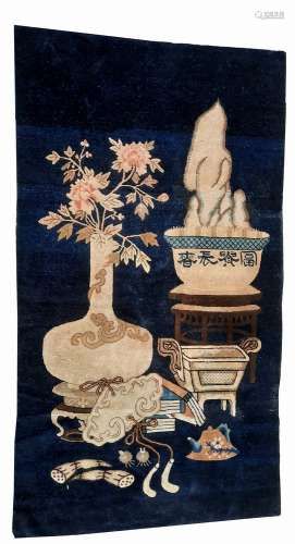 an antique, Chinese wall rug