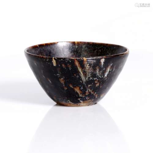 antique, chinese Jizhou bowl with paper cut design. Song style