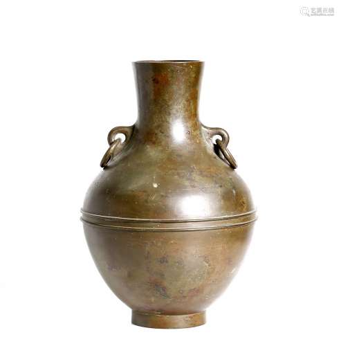 Chinese Qing dyn. Bronze vessel