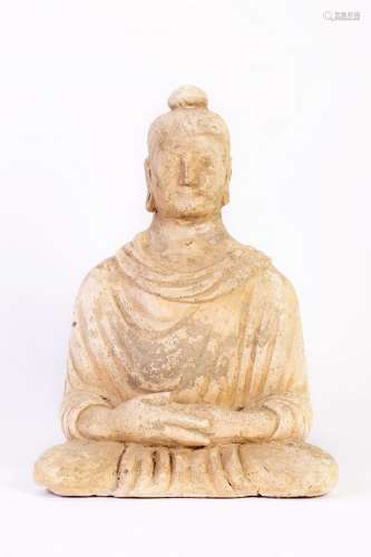 Ghandara (, seated stucco Buddha. Ghandara period, .