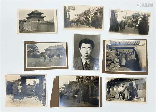 lot of 40 antique photographs of China, early 20th cent