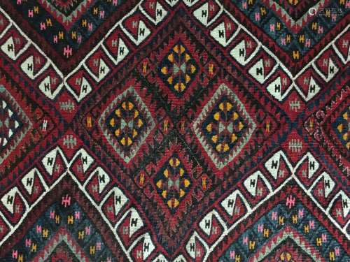 KILIM Woolen carpet. Length 230 cm, Width 160 cm.