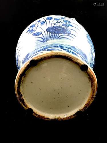 Covered jug in Chinese porcelain decorated in coba…