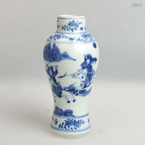 a chinese blue and white porcelian vase in the 19th century