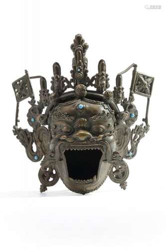 A Mongolian Bronze Mahakala He…