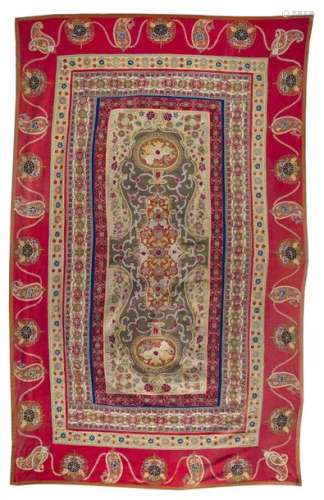 A Qajar Rasht Embroidery, Pers…