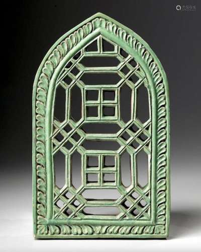 A Mughal Green Glazed Pottery …