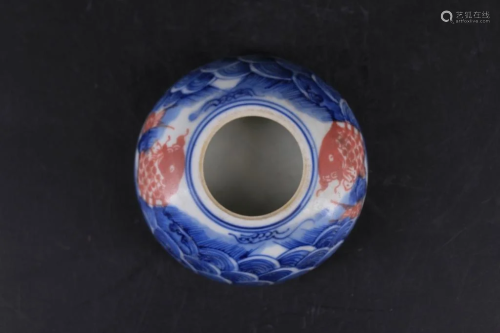Chinese Qing Porcelain Blue&White Brush Pot