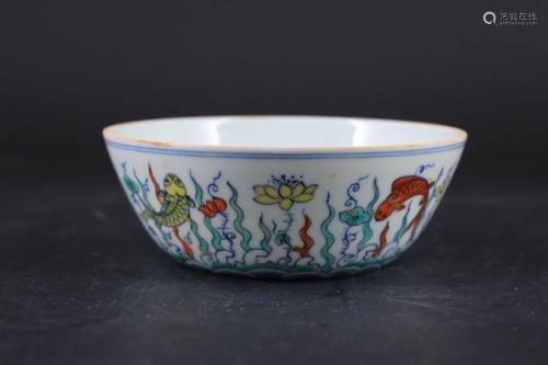 Chinese Ming Porcelain DouCai Bowl