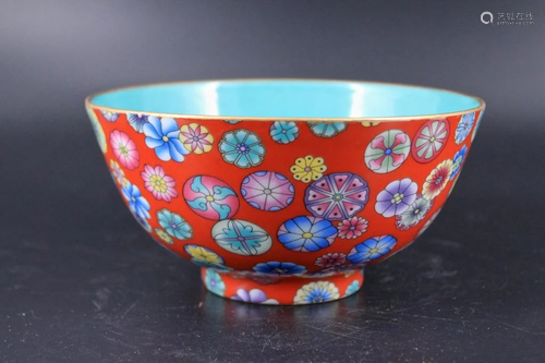 Qing Porcelain Famille Rose Bowl