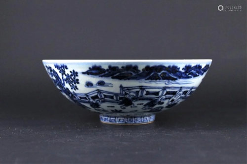 Chinese Ming Porcelain Blue&White Bowl