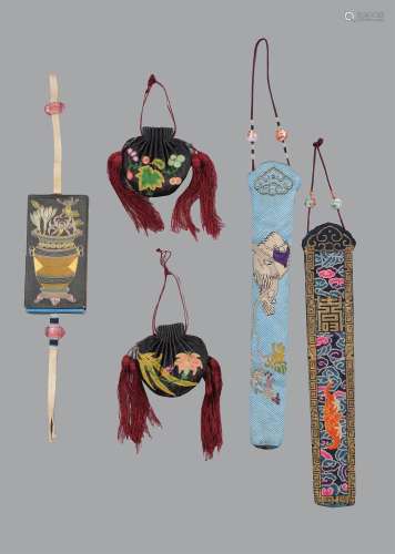 A group of Chinese robe accessories