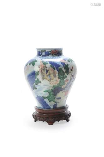 A Chinese Wucai vase
