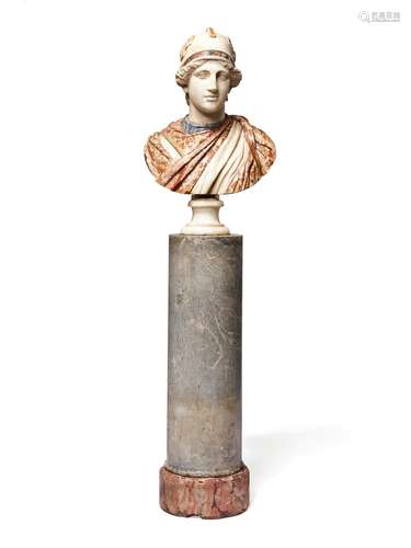 An Italian specimen marble bust of Roma after the Antique