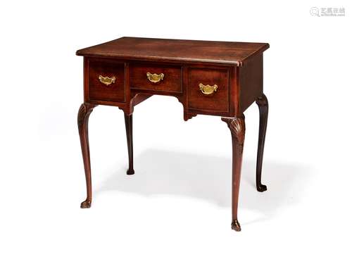 A George III walnut side table or 'lowboy'